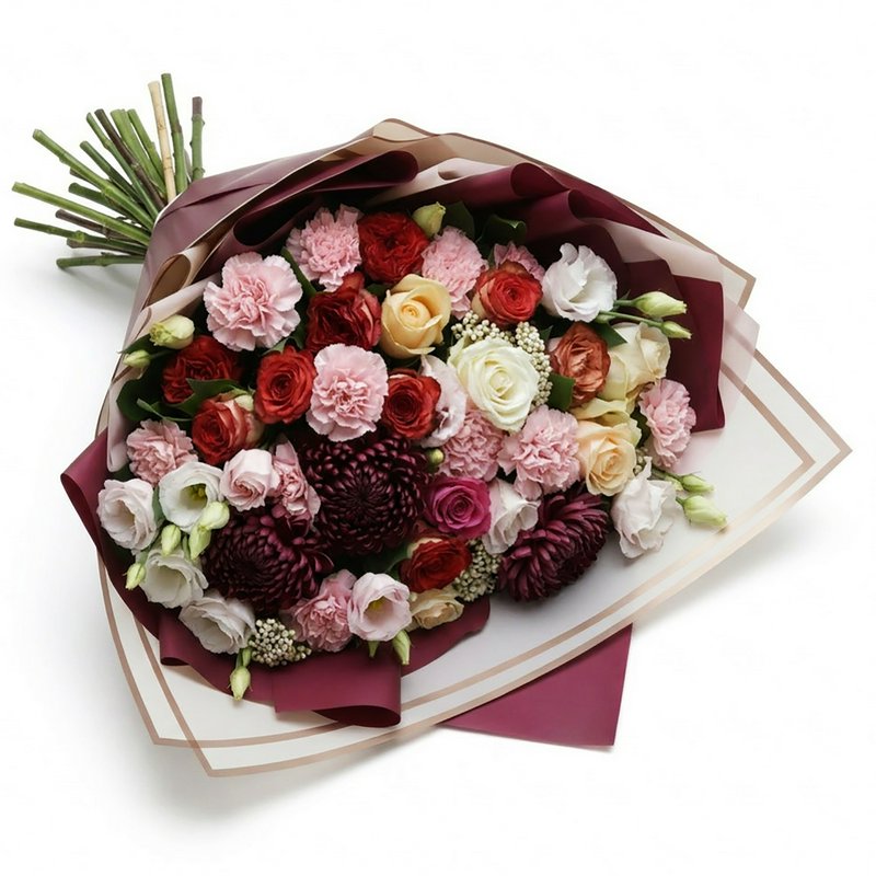 Bouquet with spray roses and carnations