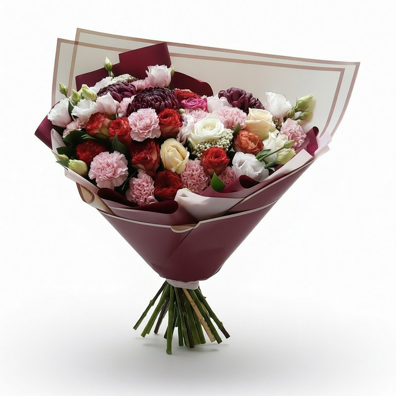 Bouquet with spray roses and carnations