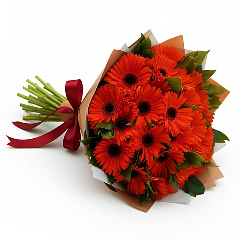 Bouquet of red gerbera daisies
